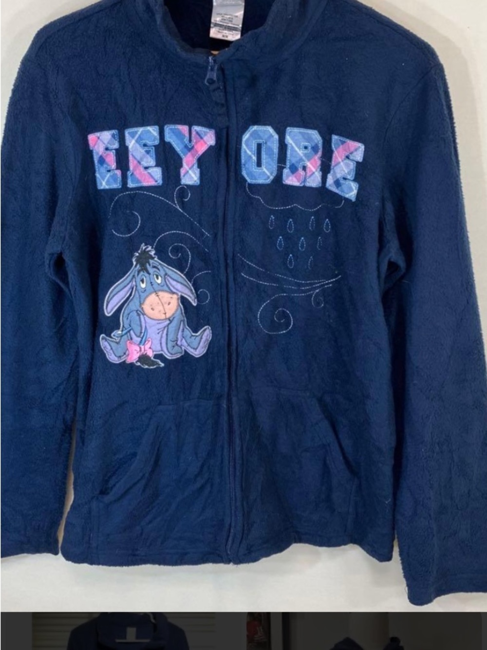 Disney Navy Eeyore Fleece Zip-Up Jacket